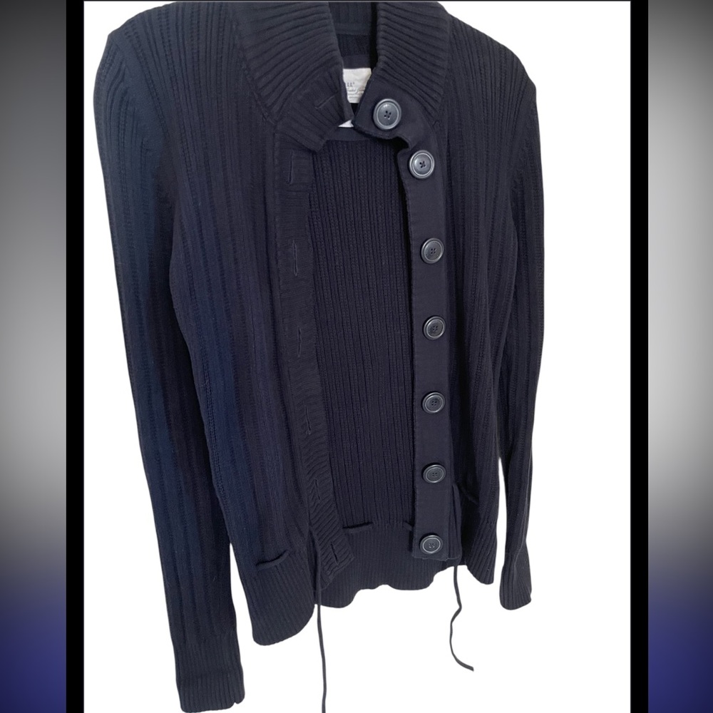 H&M cable knit button down sweater